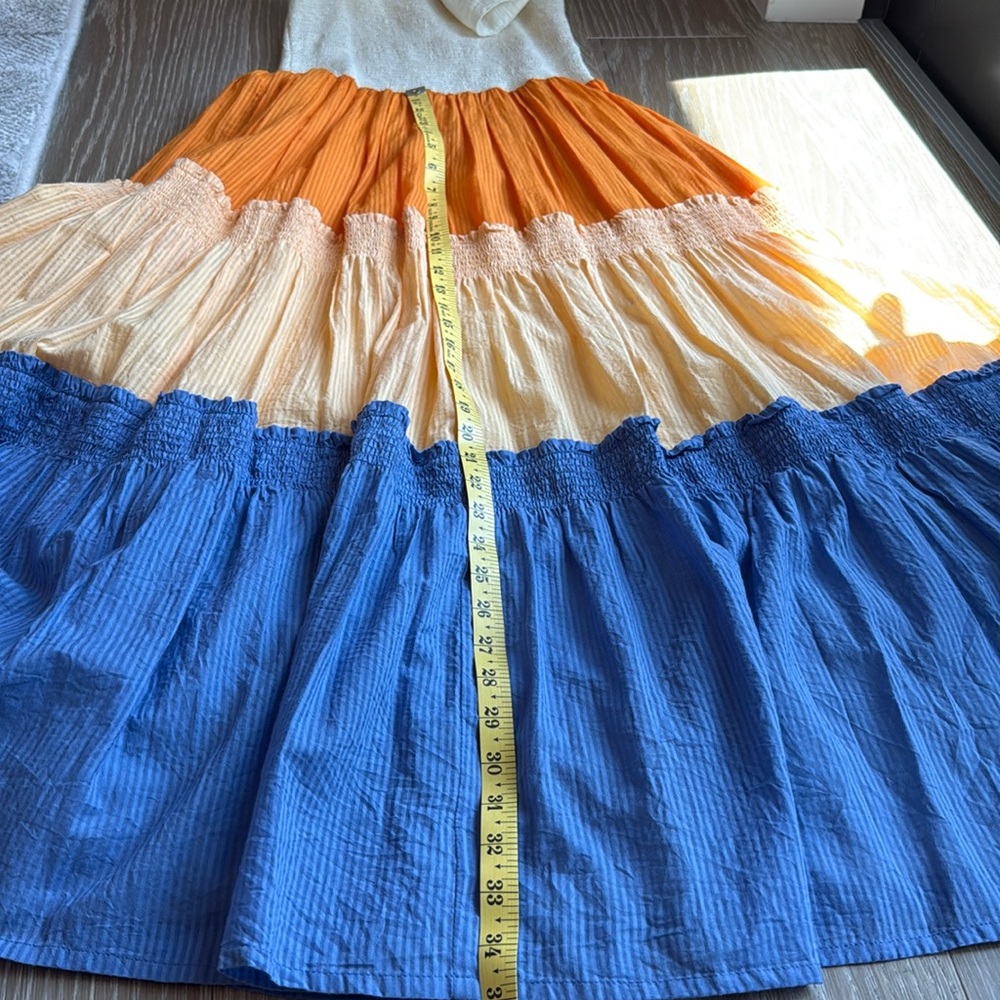 Colorful cotton summer dress Size XS/S. Like new. Long maxi sleeveless d… - Picture 13 of 16
